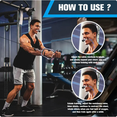 Adjustable Portable Breath Trainer for Muscle Strength and Fitness Training